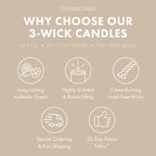 Pure White Sands 3-Wick Candle