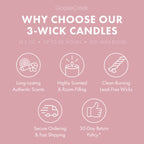Strawberry Coconut Milk 3-Wick Candle