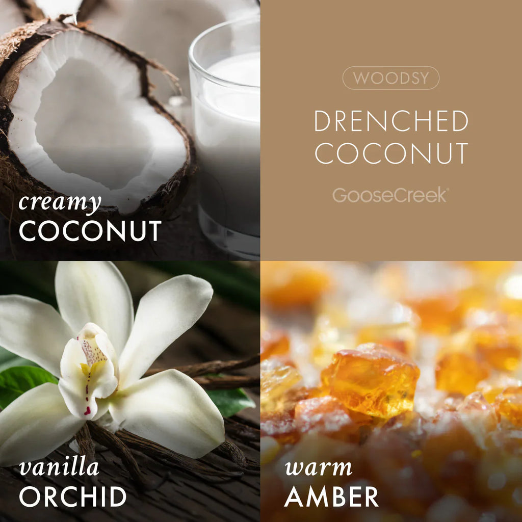Drenched Coconut 3-Wick Candle