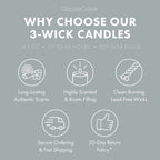 Odor Eliminating Cool Rain Drops 3-Wick Candle