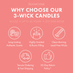 Apple Boardwalk Cone 3-Wick Candle