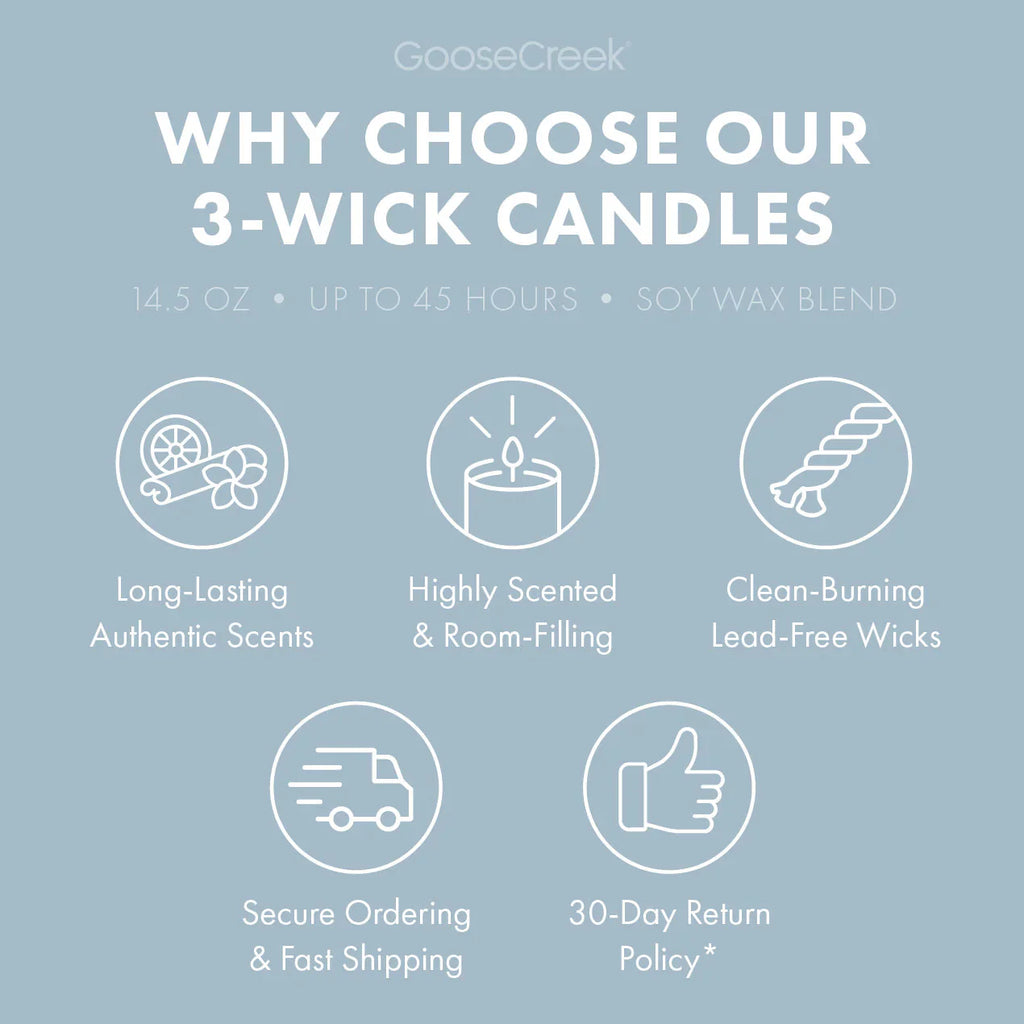 Odor Eliminating Cotton Vanilla Breeze 3-Wick Candle