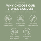 Bergamot & Tea Leaves Aromatherapy 3-Wick Candle