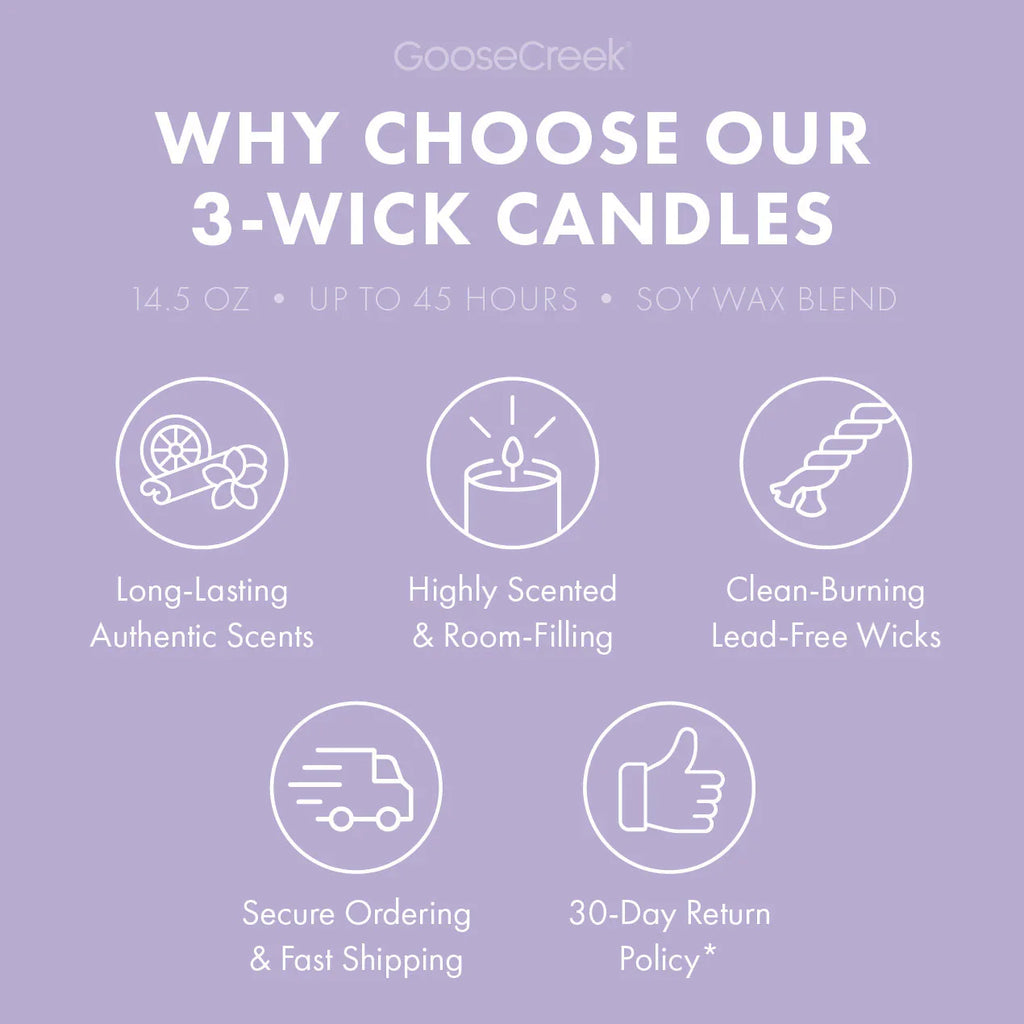 Lavender & Vanilla Aromatherapy 3-Wick Candle